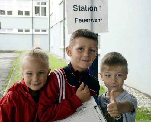 Daumen hoch für die „Lochauer Kinderolympiade“. Foto: bms
