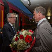 Präsident reist mit Zug an