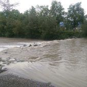 Von Wasserschwall plötzlich überrascht