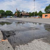 Letzte Bauetappe für Eisbahn auf der Gastra