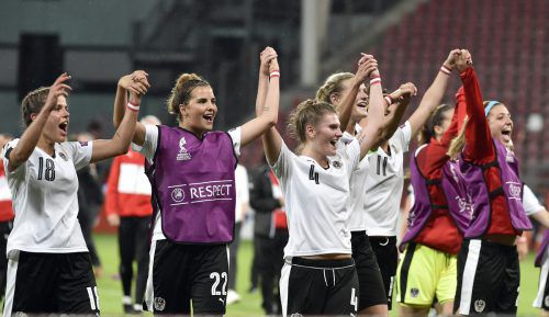 Die ÖFB-Ladys haben alle Erwartungen übertroffen und stehen kurz vor dem Einzug ins EM-Viertelfinale. Foto: apa