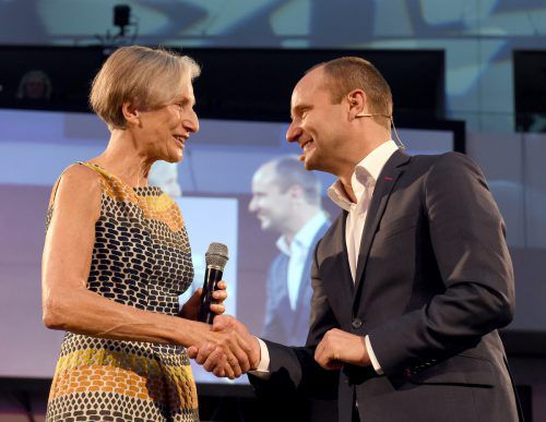 Die Pinken sind mit Griss und Strolz startklar.  Foto: APA
