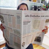 Besondere Zeitung über ein historisches Ereignis