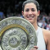 Muguruza verewigt sich in Wimbledon
