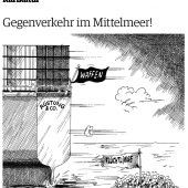 Waffen runter, Flüchtlinge rauf