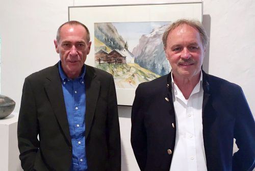 Mario Meusburger stellt edle Keramik aus.