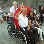 Mit der Rikscha durch Bregenz