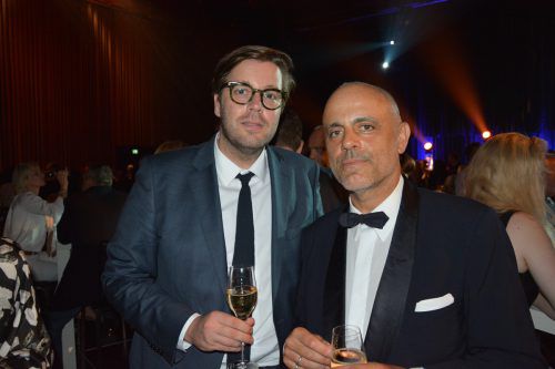 Michael Bürges und Gerald Matt, Direktor des Vienna Art Institut.