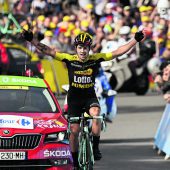 Primoz Roglic gewann die erste Alpen-Etappe