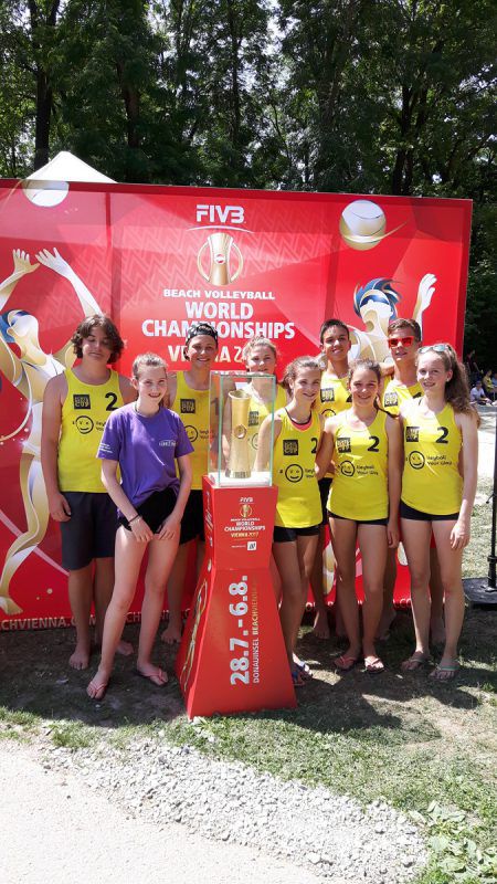 Vorarlbergs Teilnehmer am Schulbeach-Cup in Tulln. Foto: Grabherr