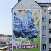 Grüne üben mit Riesenplakat in Wien Kritik