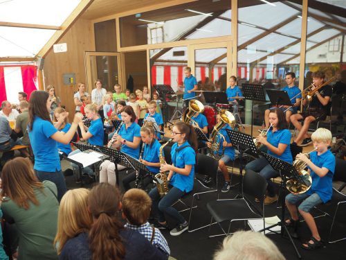 Der Auftritt der Jungmusik war einer der Höhepunkte des dreitägigen Festes des Musikvereins Laterns.
