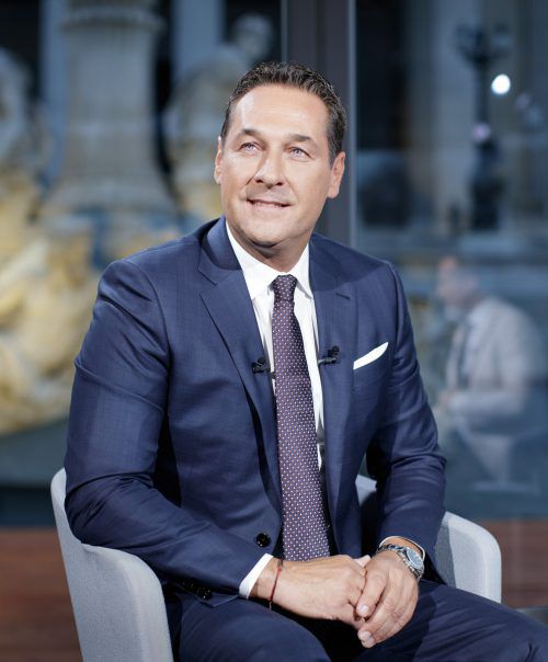 Der FPÖ-Chef stellte sich den Fragen Tarek Leitners. Foto: APA