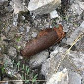 Panzergranate gesprengt