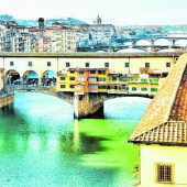 Farbenfrohe Ponte Veccio
