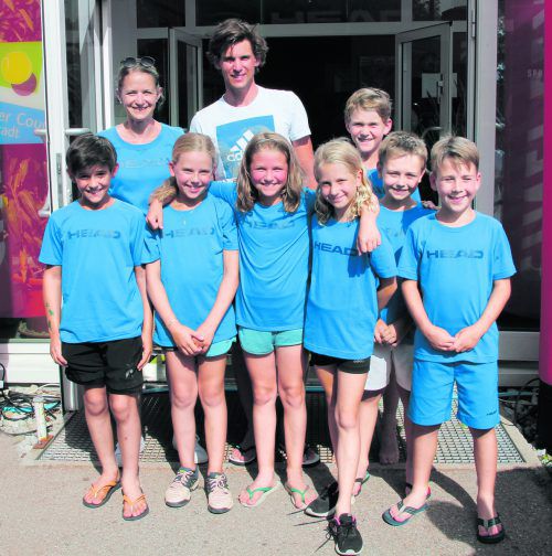 Die Teilnehmer freuten sich über Zuseher Dominic Thiem. Foto: privat