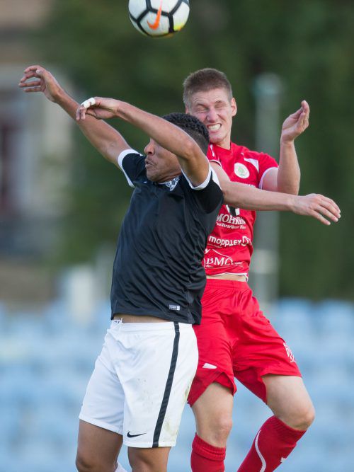 FC Dornbirn hatte im VFV-Cup viel Mühe bei SW Bregenz.