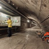 Arbeiten im Tunnel im Soll