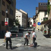 Erneut Arbeiten in der Herrengasse