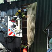 Klein-Lkw geriet in Vollbrand