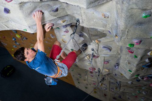 Johannes Hofherr zählt zu den großen Nachwuchshoffnungen im Klettersport. Fotos: Kletterverband Vorarlberg (3)