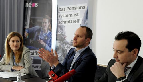 Ländle-Neos-Trio Gamon, Strolz, Loacker: Wer hat’s gesagt? Foto: APA