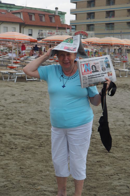 Marianne Figer war mit ihren Kindern, Enkeln und Urenkeln zum 70er in Gatteo a Mare.