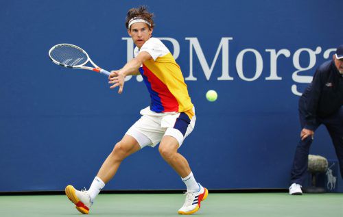 Thiem präsentiert bei den US Open einen neuen Look. Foto: gepa