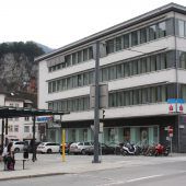 Einst und Jetzt. Sparkassengebäude in Feldkirch