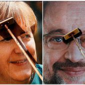Großer Vorsprung für Merkel vor der Wahl