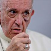 Papst Franziskus kam mit einem blauen Auge davon
