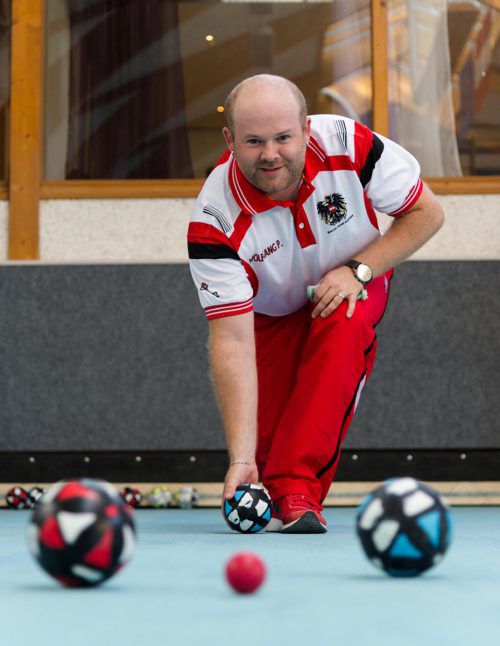 Die Hohenemser Boccia-Spieler feiern Erfolge: Philipp Wolfgang wurde Dritter im Doppel bei der WM. tf