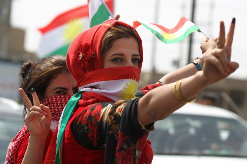 Die irakischen Kurden fordern Unabhängigkeit in ihrer Region. Am Montag haben sie trotz internationaler Proteste darüber abgestimmt.  AFP