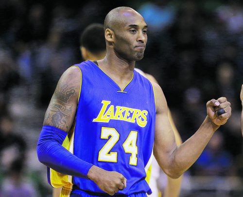 Die Lakers ziehen von Kobe Bryant gleich zwei Nummern ein. Foto: ap