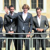 Thiem Seite an Seite mit Federer
