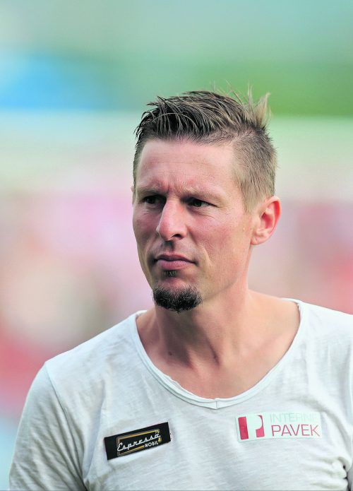 Gernot Plassnegger ist der neue auf dem Trainersessel der Austria. Im Match gegen Innsbruck wird er noch auf der Tribüne die Mannschaft beobachten. gepa