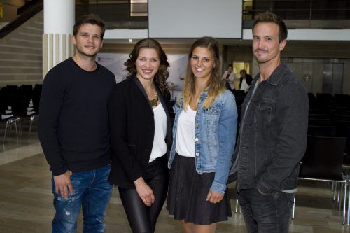 Maximilian Wilfan (l.), Magdalena Dworzak, Mila Berlinger und Mathias Perzl.