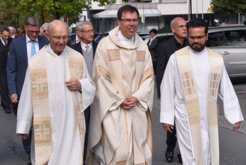 Pfarreinführung von Rainer Büchel als Pfarrer von Götzis und Meschach. loa