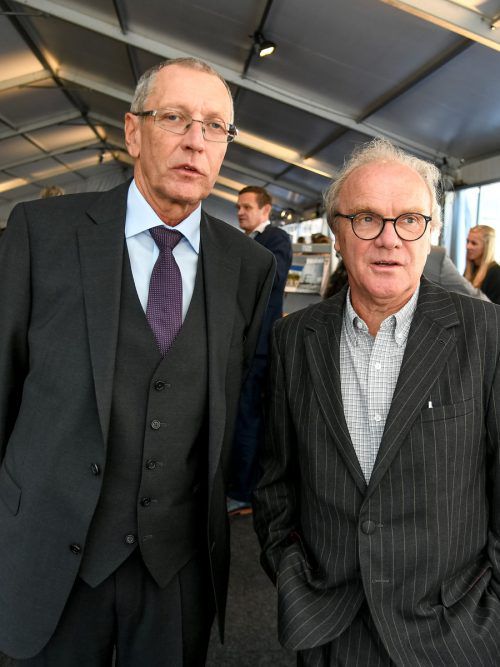 Philosophicum-Leiter Konrad Paul Liessmann mit dem Mitbegründer Michael Köhlmeier.  lerch