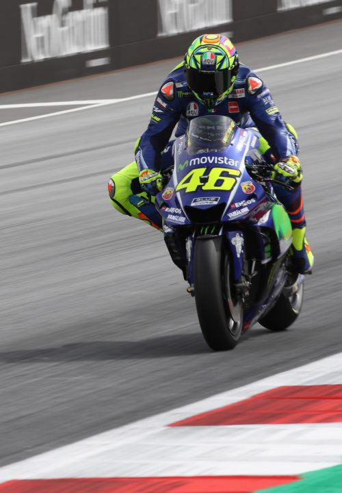 Rossi nur drei Wochen nach seinemBeinbruch mit erstem Training. GEpA
