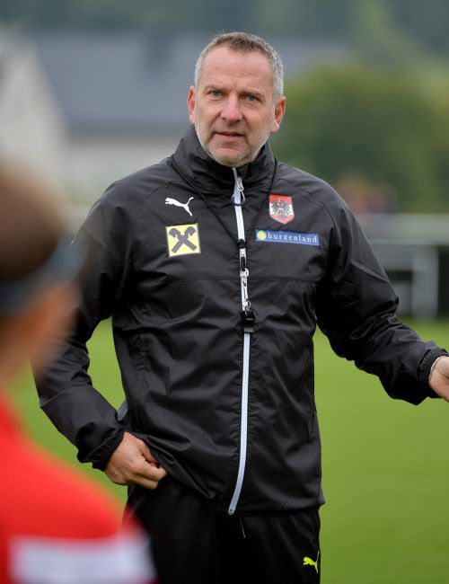 Teamchef Dominik Thalhammer setzt auf Offensive. GEPA