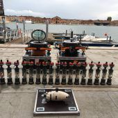 Unterwasser-Roboter tauchen in Venedig