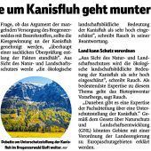 Kiesabbau an der Kanisfluh