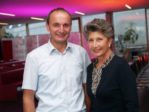 Alfons Rädler und Cornelia Michalke waren unter den Gratulanten.
