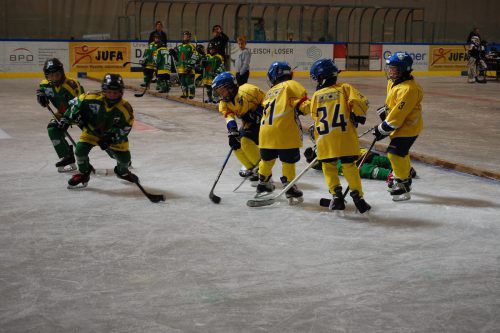 Beim 14. Internationalen Mini-Eishockeyturnier trafen sich rund 350 Kinder aus vier Nationen. str