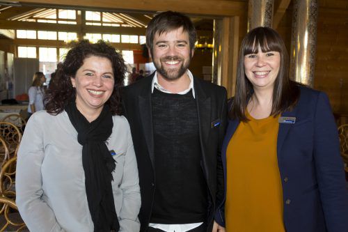 Carmen Malin (l.) sowie Sebastian Freund und Birgit Wohlgenannt.