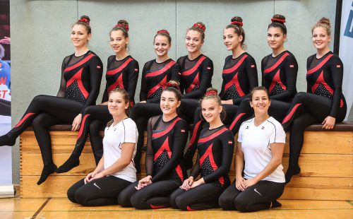 Das Siegerteam des Turnsportzentrums Dornbirn in der Eliteklasse. Verband