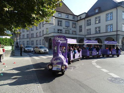 Das Spielplatzzügle war kürzlich in Bludenz unterwegs. STB