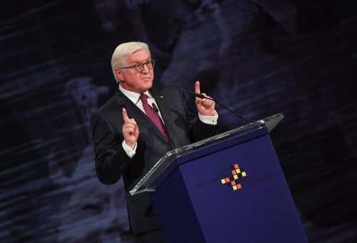 Deutschlands Bundespräsident fand in seiner Festrede mahnende Worte.  AFP