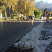 Finale Bauarbeiten auf Faschina-Straße in Ludesch